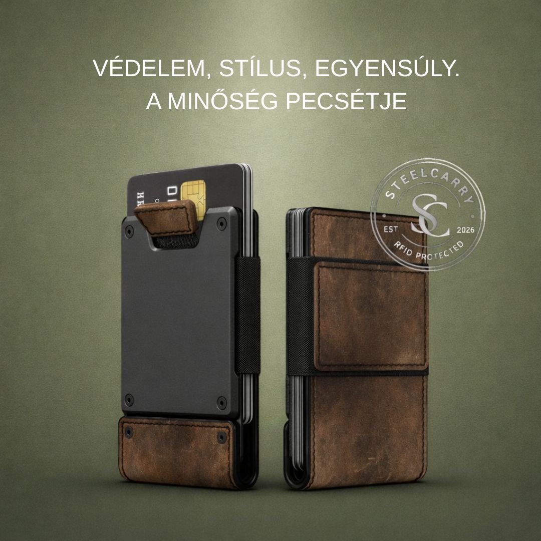 SteelCarry – Prémium RFID pénztárca